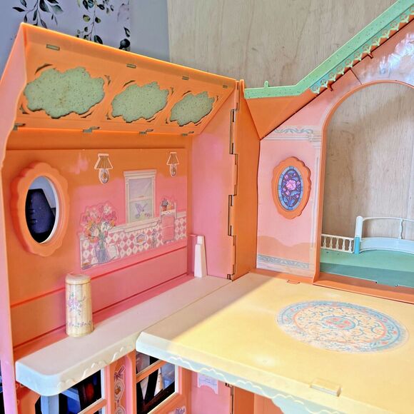 Barbie Dream House VINTAGE Folding Victorian Working Elevator Mansion 1995 MAtte - Picture 10 of 16